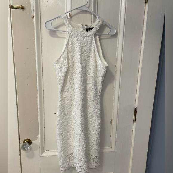Lulus White Lace Bodycon Dress - Picture 1 of 3